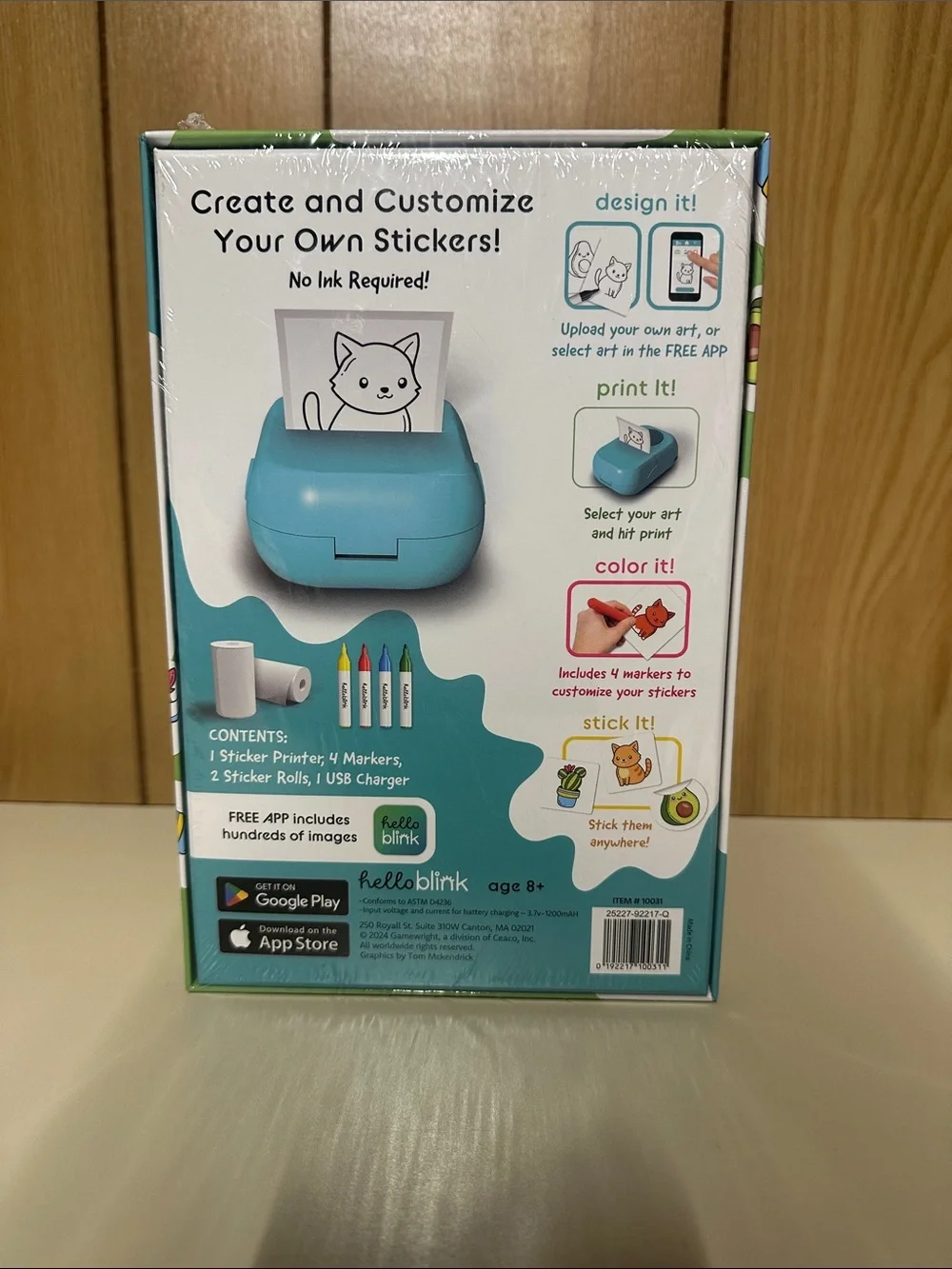 Sticker Maker Kids Sticker Printer - Teal